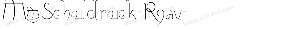 MmSchuldruck-R9av字体转换