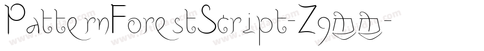 PatternForestScript-Z9mm字体转换