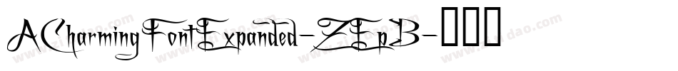 ACharmingFontExpanded-ZEpB字体转换