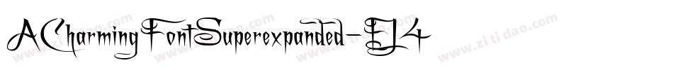 ACharmingFontSuperexpanded-EJ4j字体转换