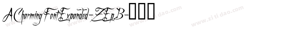 ACharmingFontExpanded-ZEpB字体转换