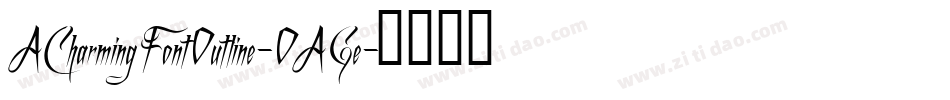 ACharmingFontOutline-OAGe字体转换