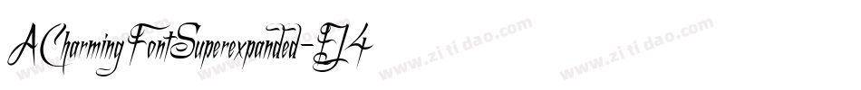 ACharmingFontSuperexpanded-EJ4j字体转换