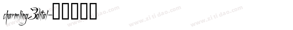 charmling3dital字体转换
