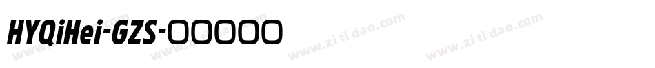 HYQiHei-GZS字体转换