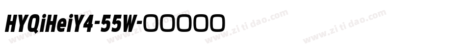 HYQiHeiY4-55W字体转换
