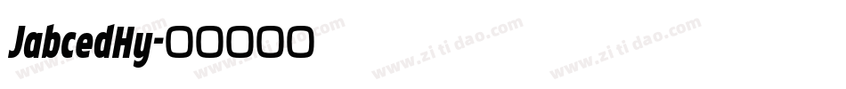 JabcedHy字体转换
