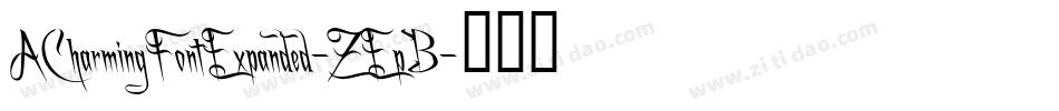 ACharmingFontExpanded-ZEpB字体转换