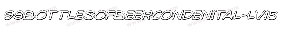 98BottlesOfBeerCondenItal-lv15字体转换