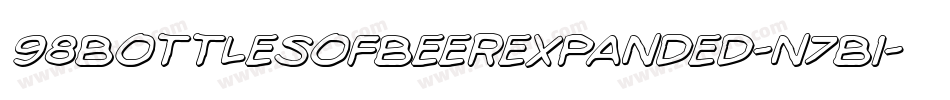 98BottlesOfBeerExpanded-n7B1字体转换