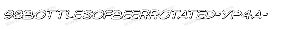 98BottlesOfBeerRotated-Yp4a字体转换