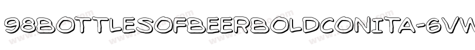 98BottlesOfBeerBoldConita-6VWg字体转换