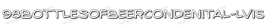 98BottlesOfBeerCondenItal-lv15字体转换