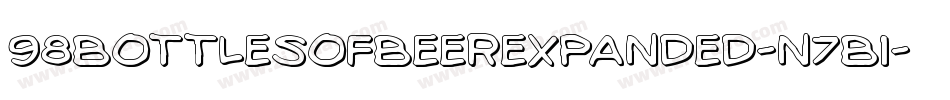 98BottlesOfBeerExpanded-n7B1字体转换