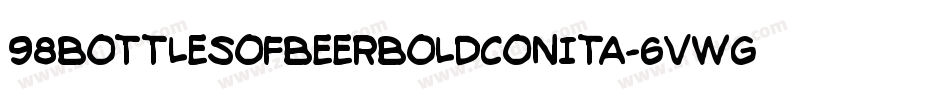 98BottlesOfBeerBoldConita-6VWg字体转换