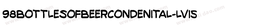 98BottlesOfBeerCondenItal-lv15字体转换