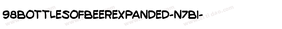 98BottlesOfBeerExpanded-n7B1字体转换