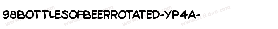 98BottlesOfBeerRotated-Yp4a字体转换