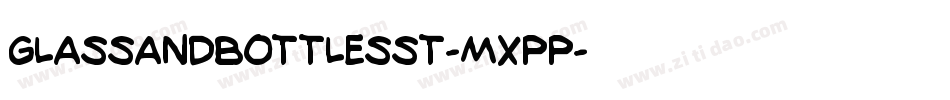 GlassAndBottlesSt-MXpp字体转换