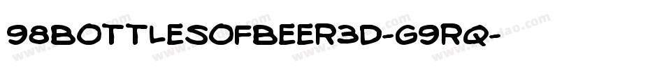 98BottlesOfBeer3D-G9Rq字体转换