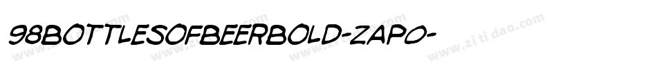 98BottlesOfBeerBold-zaP0字体转换
