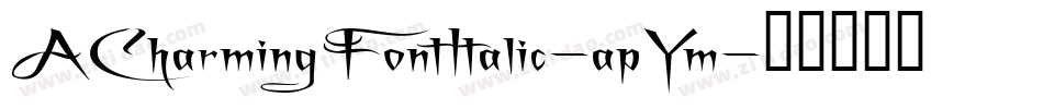 ACharmingFontItalic-apYm字体转换