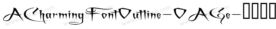 ACharmingFontOutline-OAGe字体转换