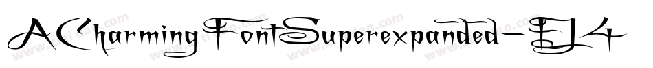 ACharmingFontSuperexpanded-EJ4j字体转换