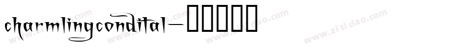 charmlingcondital字体转换