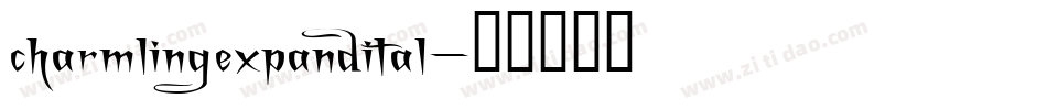 charmlingexpandital字体转换