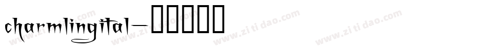 charmlingital字体转换