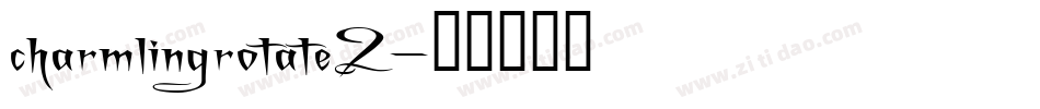 charmlingrotate2字体转换