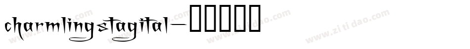 charmlingstagital字体转换