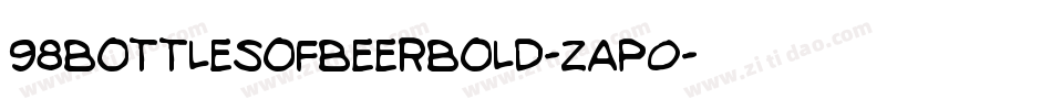 98BottlesOfBeerBold-zaP0字体转换