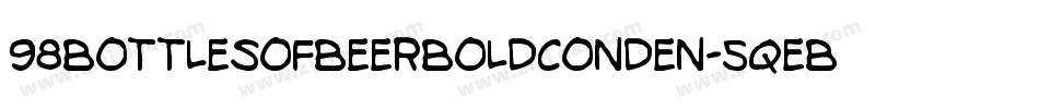 98BottlesOfBeerBoldConden-5qeB字体转换