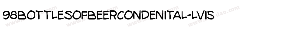 98BottlesOfBeerCondenItal-lv15字体转换