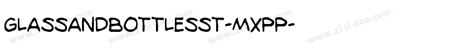 GlassAndBottlesSt-MXpp字体转换