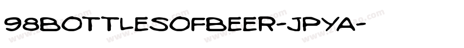 98BottlesOfBeer-JPYa字体转换