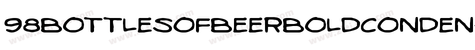 98BottlesOfBeerBoldConden-5qeB字体转换