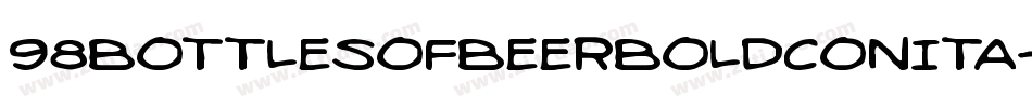 98BottlesOfBeerBoldConita-6VWg字体转换