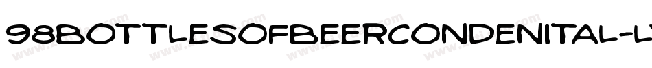 98BottlesOfBeerCondenItal-lv15字体转换