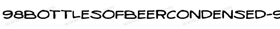 98BottlesOfBeerCondensed-9jOy字体转换