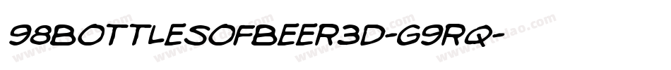 98BottlesOfBeer3D-G9Rq字体转换