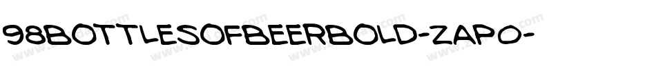 98BottlesOfBeerBold-zaP0字体转换