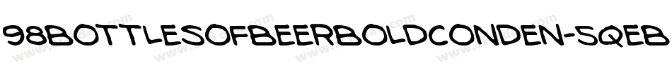 98BottlesOfBeerBoldConden-5qeB字体转换