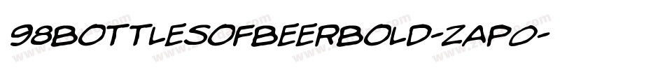 98BottlesOfBeerBold-zaP0字体转换