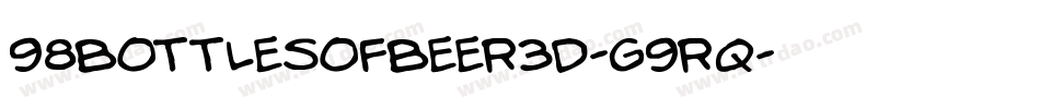 98BottlesOfBeer3D-G9Rq字体转换