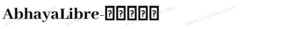 AbhayaLibre字体转换