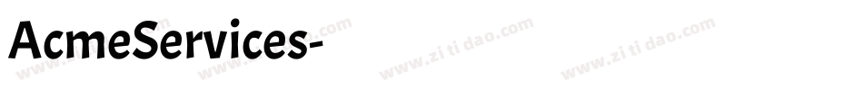AcmeServices字体转换