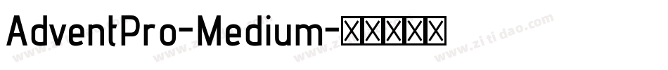 AdventPro-Medium字体转换
